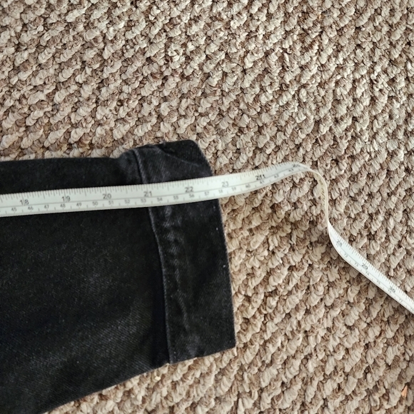 TYCA Vintage Oversized Denim Jacket Made In USA Black Wash Mens Size XL - Picture 6 of 8